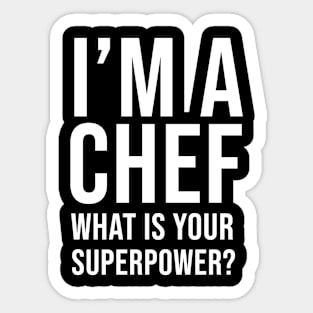 Chefs Uniform Awesome Culinary Chefs Cooks Gifts Cooking Sticker